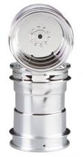 CPE-WHL2:  Clodbuster Plastic Wheel Pair - Chrome